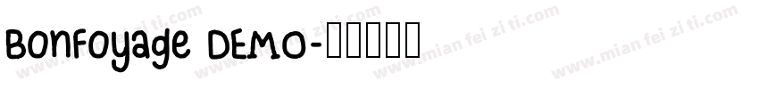 BonFoyage DEMO字体转换
